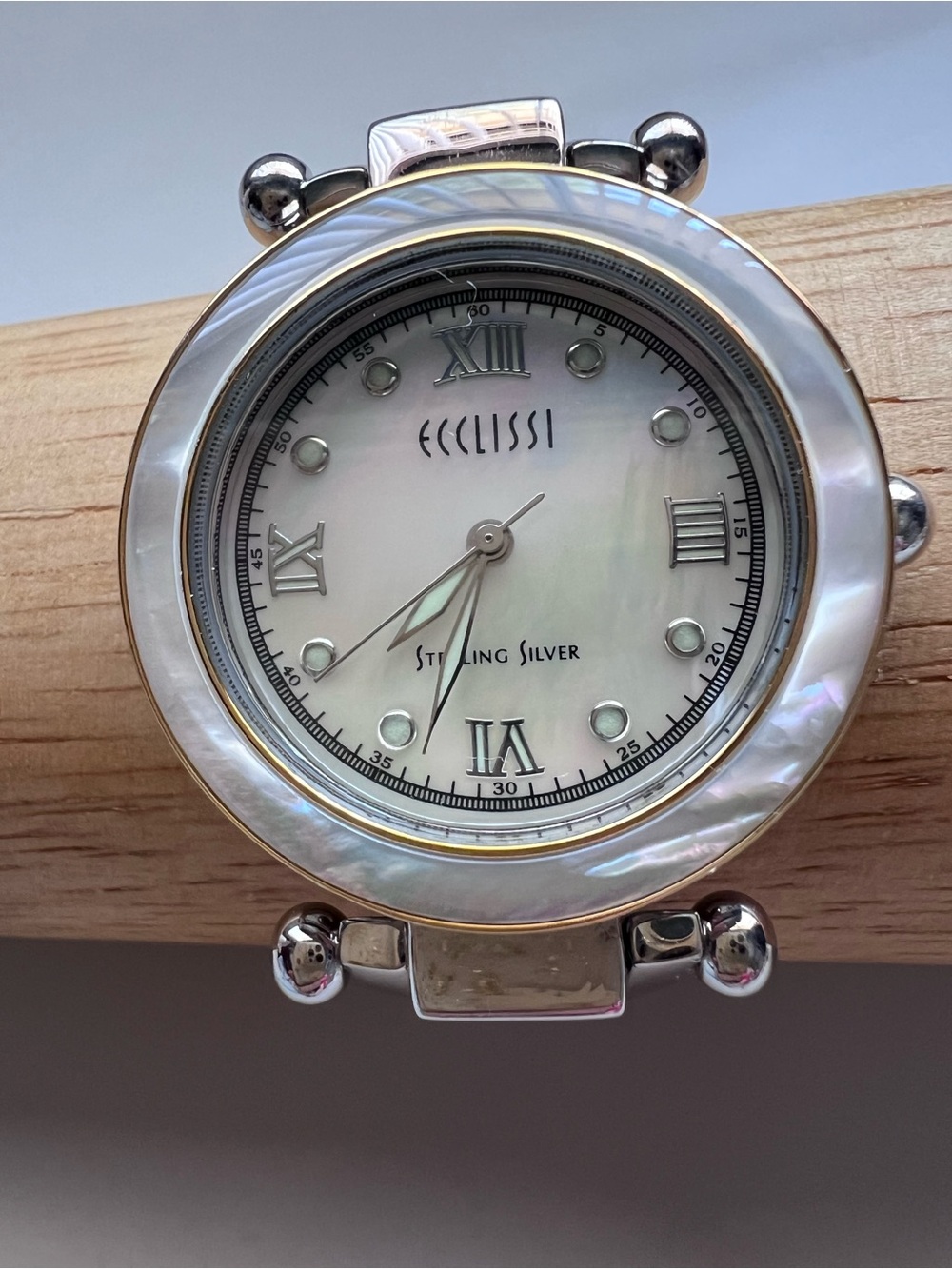 Vintage Ecclissi Sterling Silver Mother of Pearl Women’s Watch